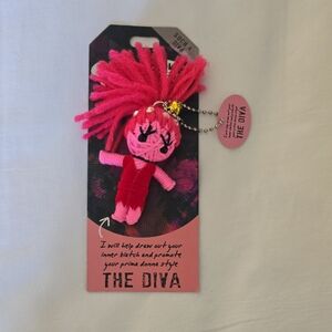 Watchover Voodoo Doll Keychain –‎ The Diva – Collectible, New on Card